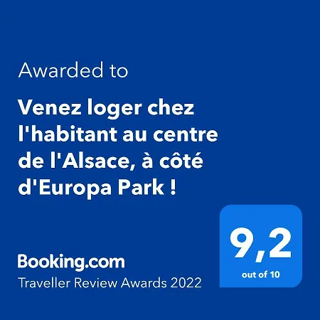 Venez Loger Chez L'habitant Au Centre De L'alsace, A Cote D'europa Park ! Vendégház 4*